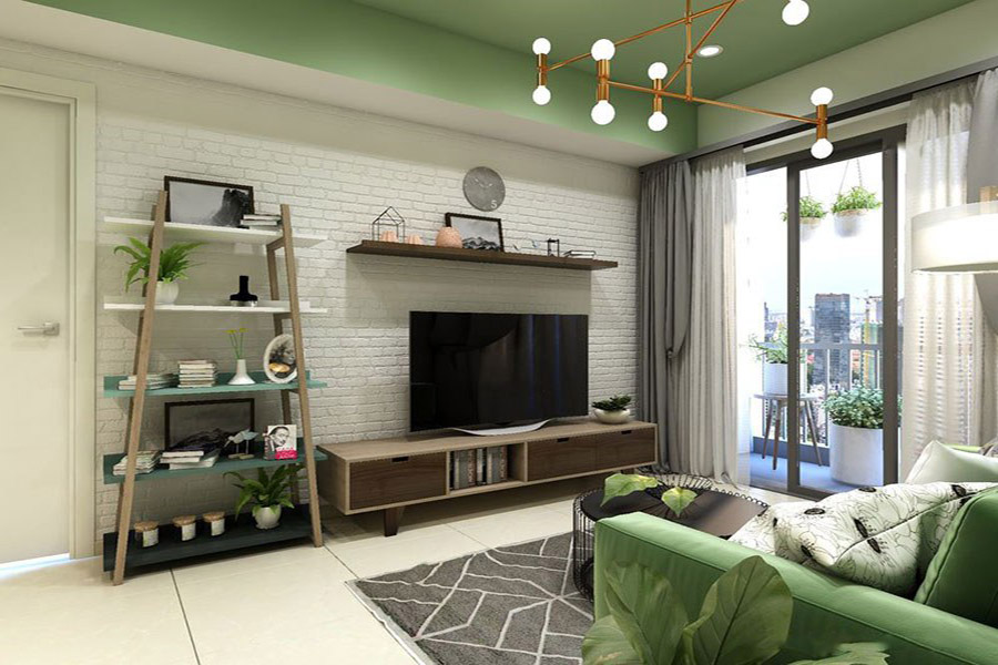 thiết kế nội thất chung cư 60m2 opal boulevard giá rẻ